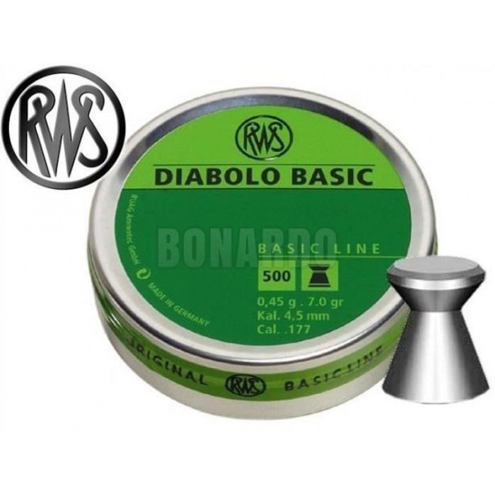 RWS PALLINI DIABOLO BASIC CAL 4,5 CONF. 500 0.45G - Bonardo