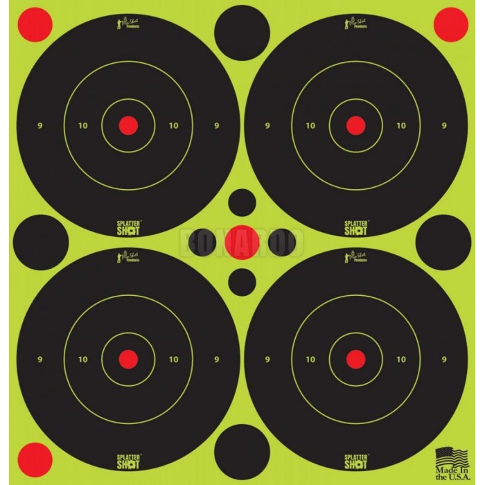 PRO-SHOT BERSAGLIO ADESIVO REATTIVO SPLATTER SHOT 4x 3"  12 PZ. - Bonardo