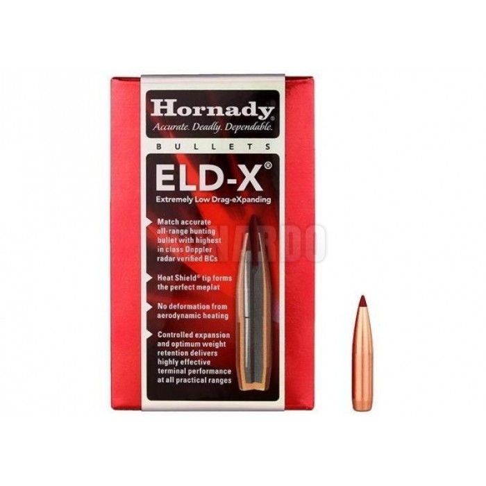 HORNADY PALLA 6.5mm 264" ELD-X 143GRS CONF.100 - Bonardo