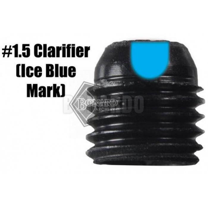 SPECIALTY ARCHERY INSERTO PER VISETTE #774 CLARIFIER #1.5 ICE BLUE 3/32" - Bonardo