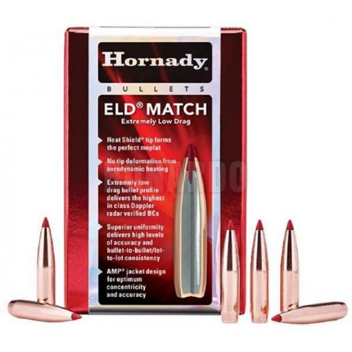HORNADY PALLA ELD MATCH CAL.6,5mm 140grs conf100 - Bonardo